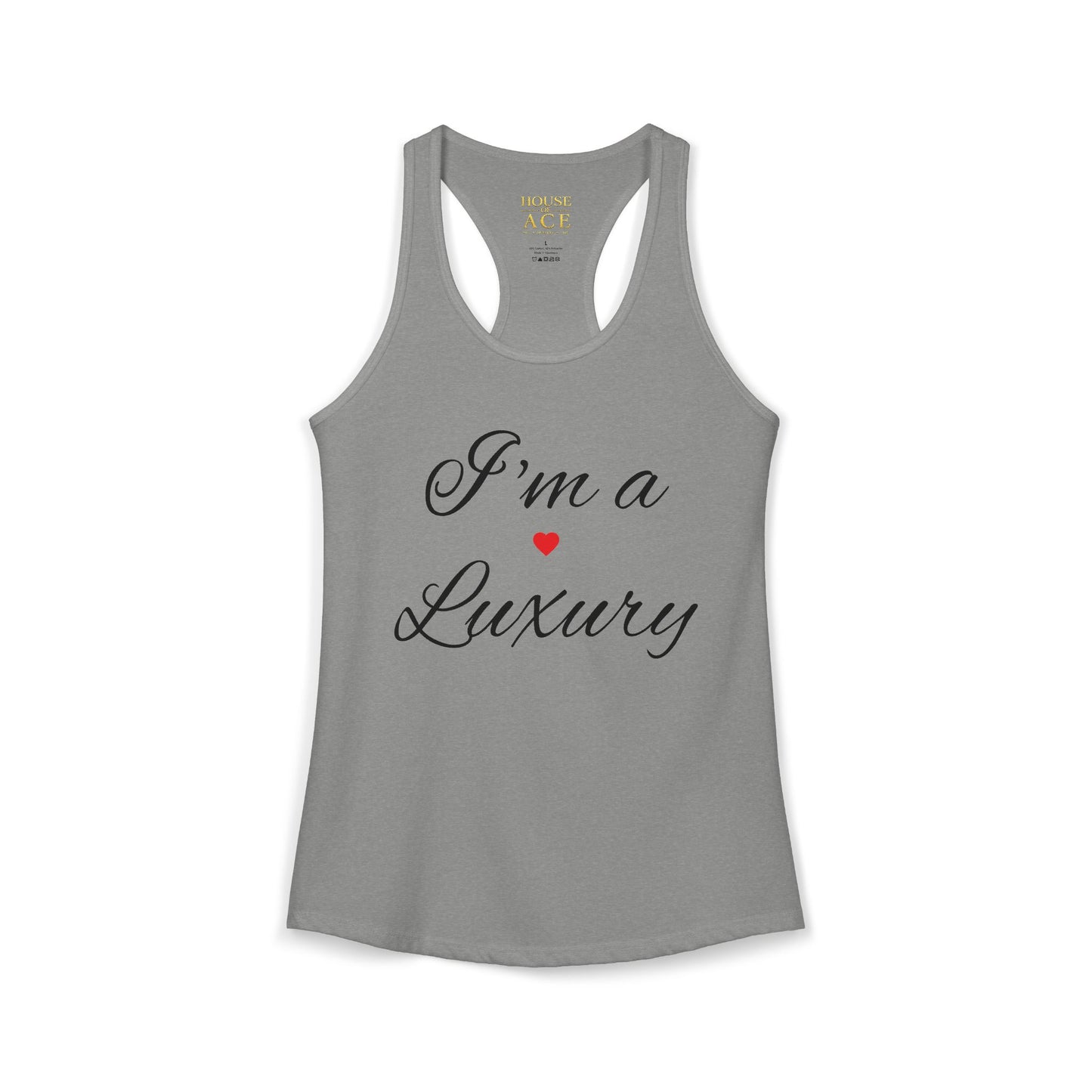 House of Ace Women's Racerback Tank — Designer Logo Tank Top