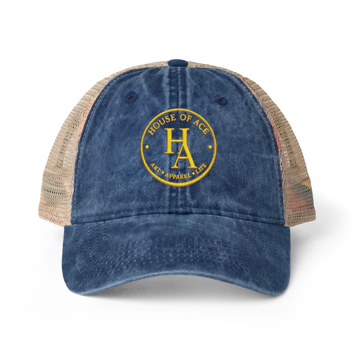 Women's Washed Mesh-Back Cap by House of Aces