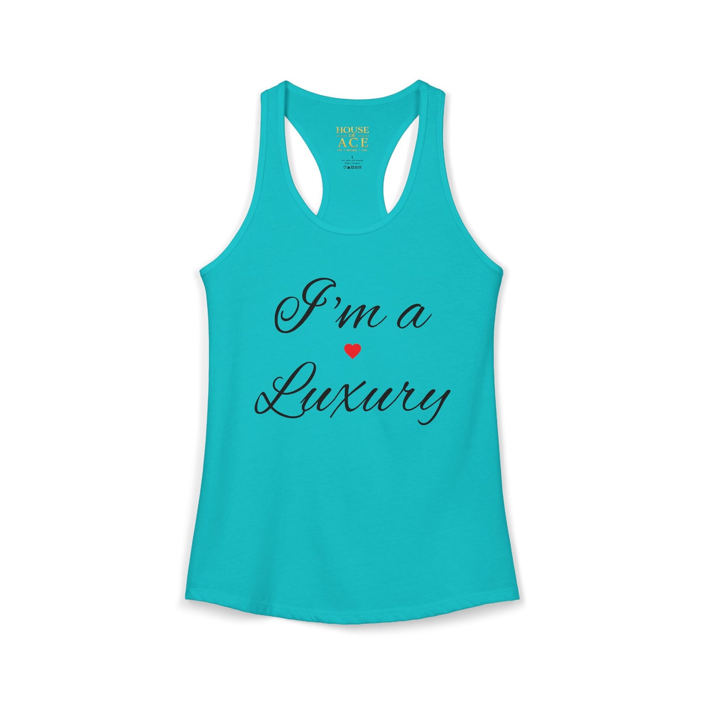 House of Ace Women's Racerback Tank — Designer Logo Tank Top