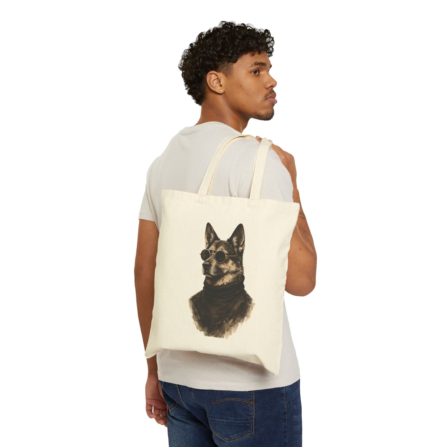 Cool Dog Tote Bag | Vintage Monochrome Sunglasses Dog Bag by House of Ace