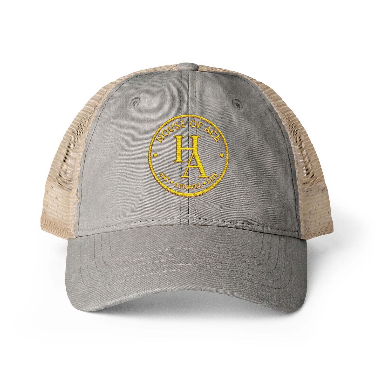 Women's Washed Mesh-Back Cap by House of Aces