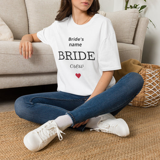 Bride Hen Do Crew T‑Shirt — Personalized Bridal Party Tee