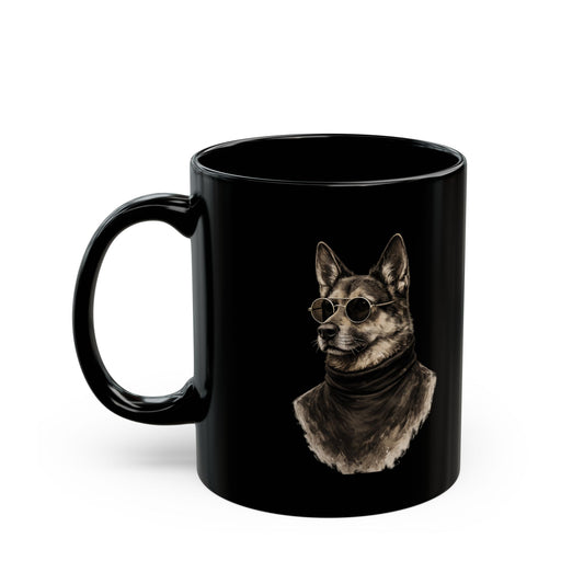 Black Dog Coffee Mug by House of Ace — 11oz Ceramic