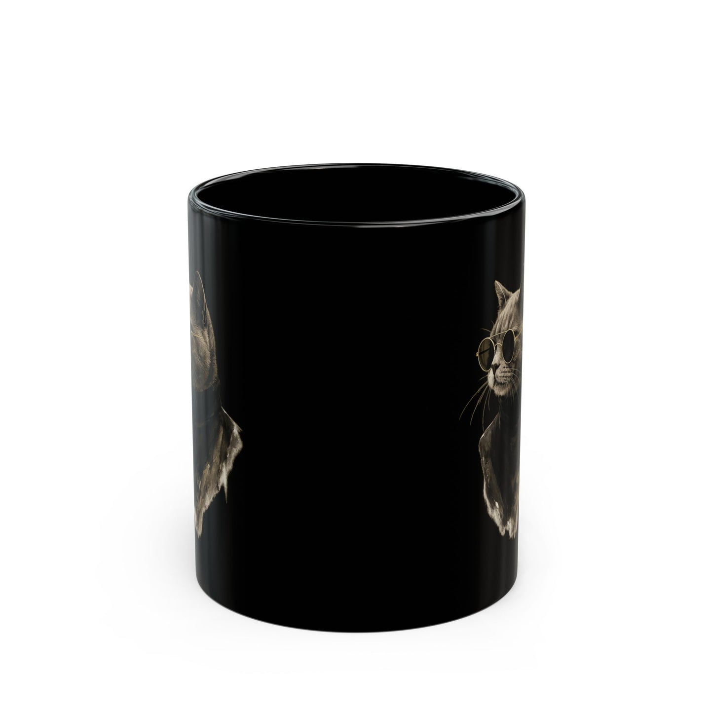 Black Cat Coffee Mug by House of Ace — 11oz Ceramic