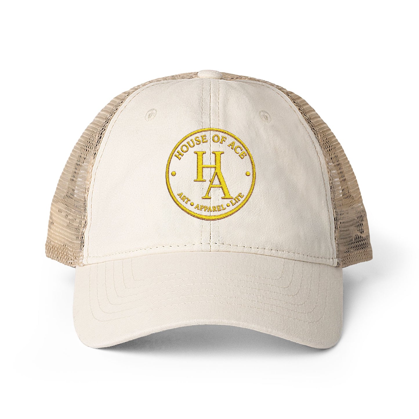 Women's Washed Mesh-Back Cap by House of Aces