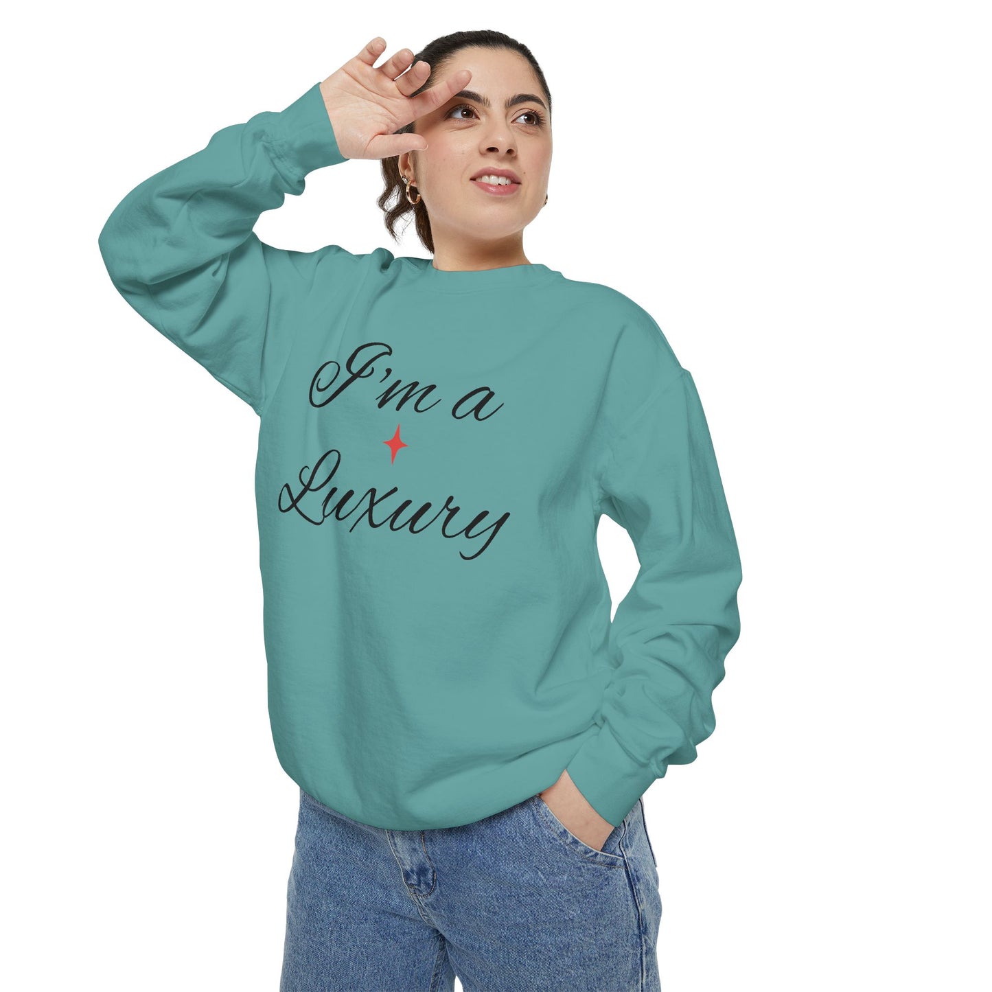 "I'm a Luxury" Script Sweatshirt — Luxury Script Pullover