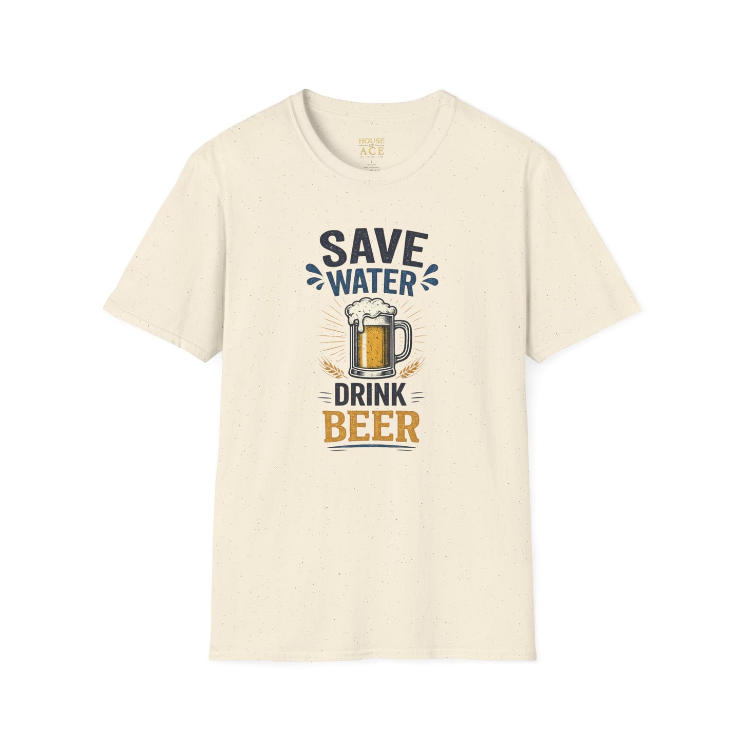 Save Water Drink Beer Funny Beer Lover Unisex Softstyle T-Shirt