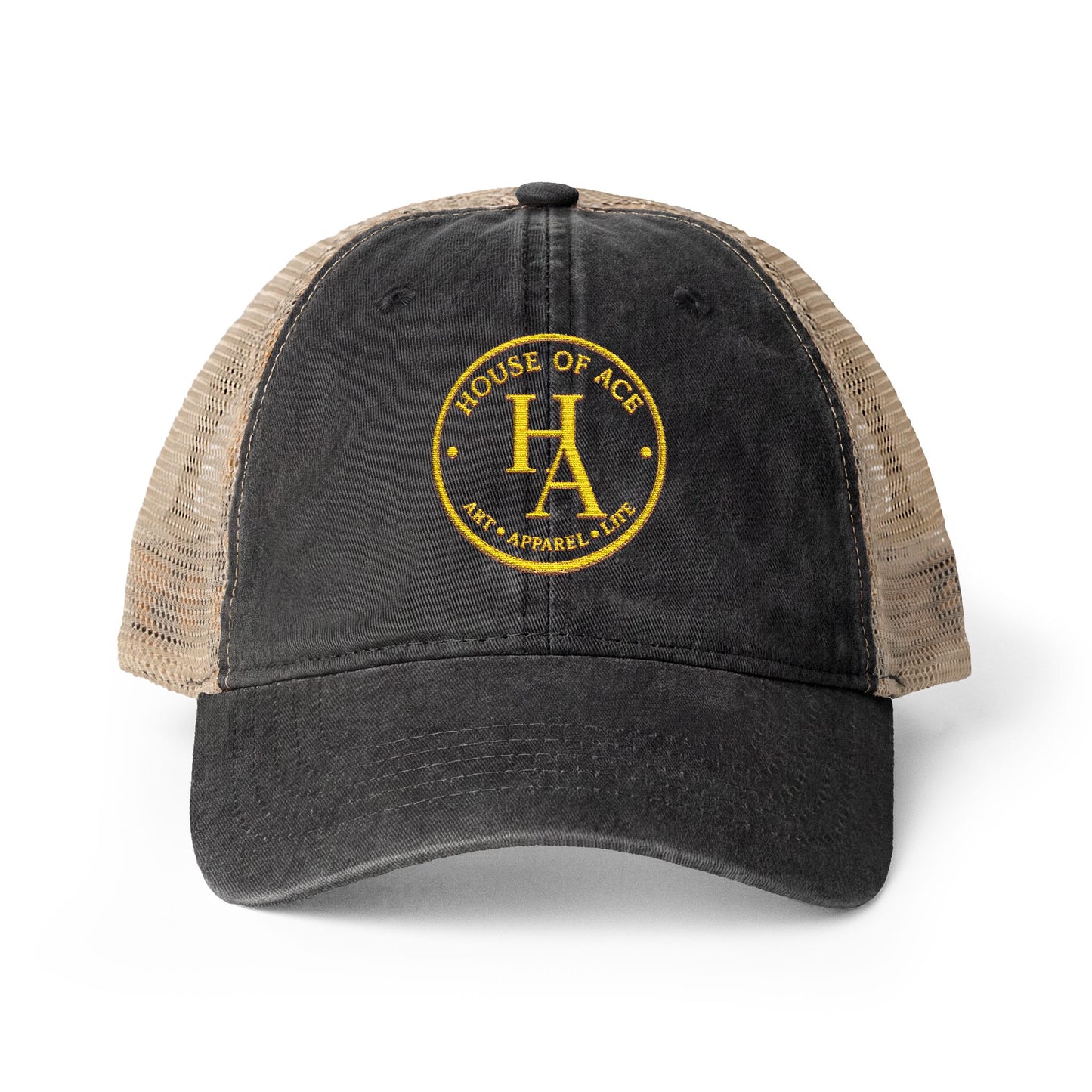 Women's Washed Mesh-Back Cap by House of Aces
