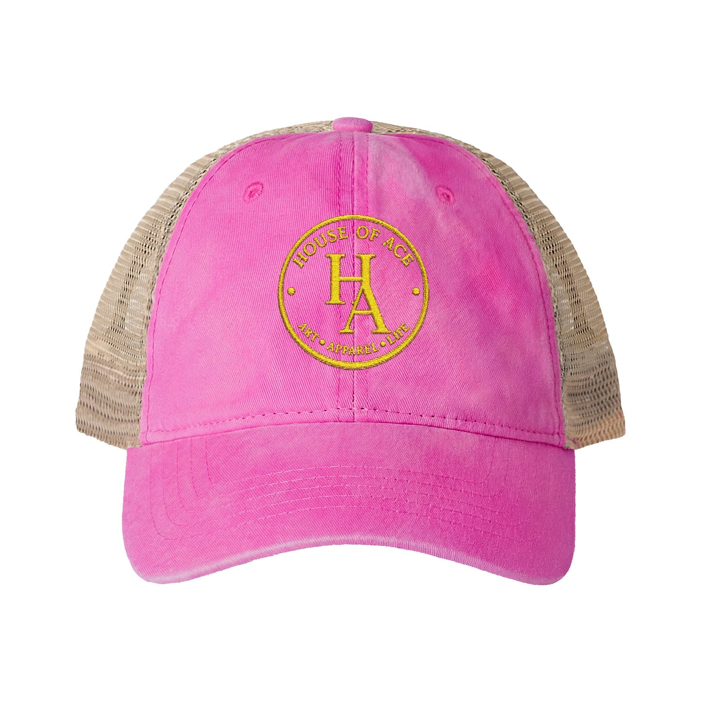 Women's Washed Mesh-Back Cap by House of Aces