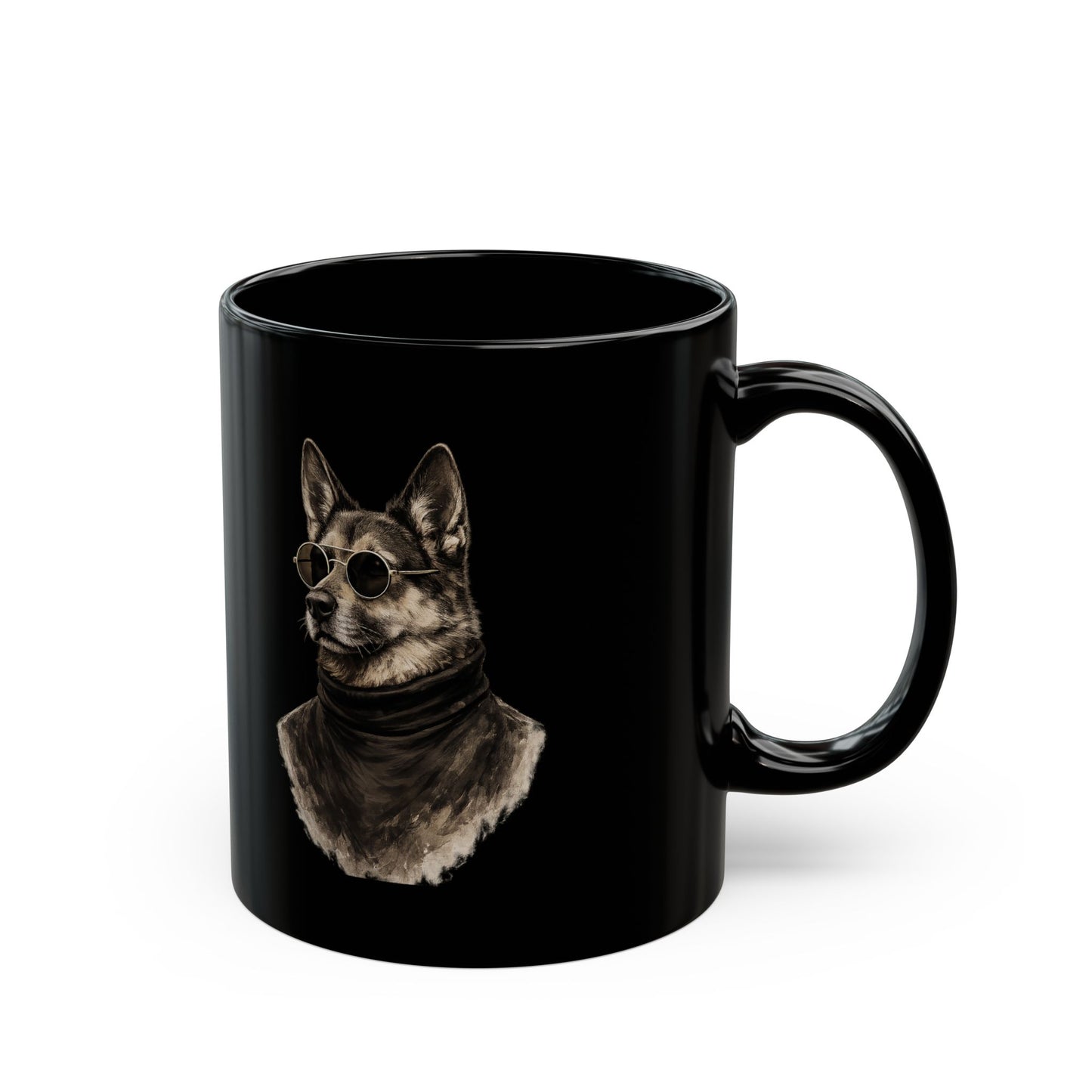 Black Dog Coffee Mug by House of Ace — 11oz Ceramic