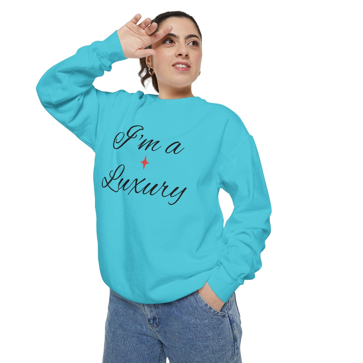 "I'm a Luxury" Script Sweatshirt — Luxury Script Pullover
