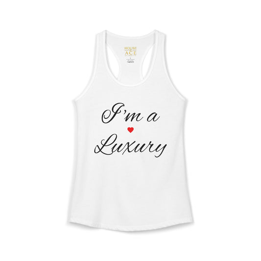 House of Ace Women's Racerback Tank — Designer Logo Tank Top