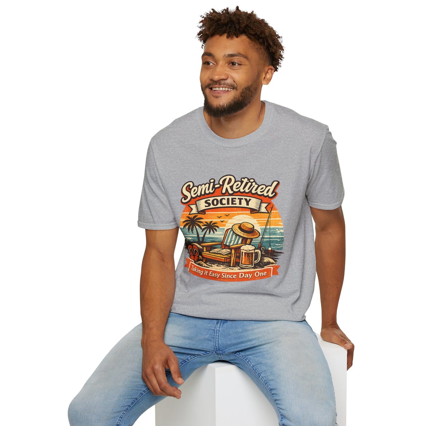Semi-Retired Society Vintage Beach T-Shirt by House of Ace