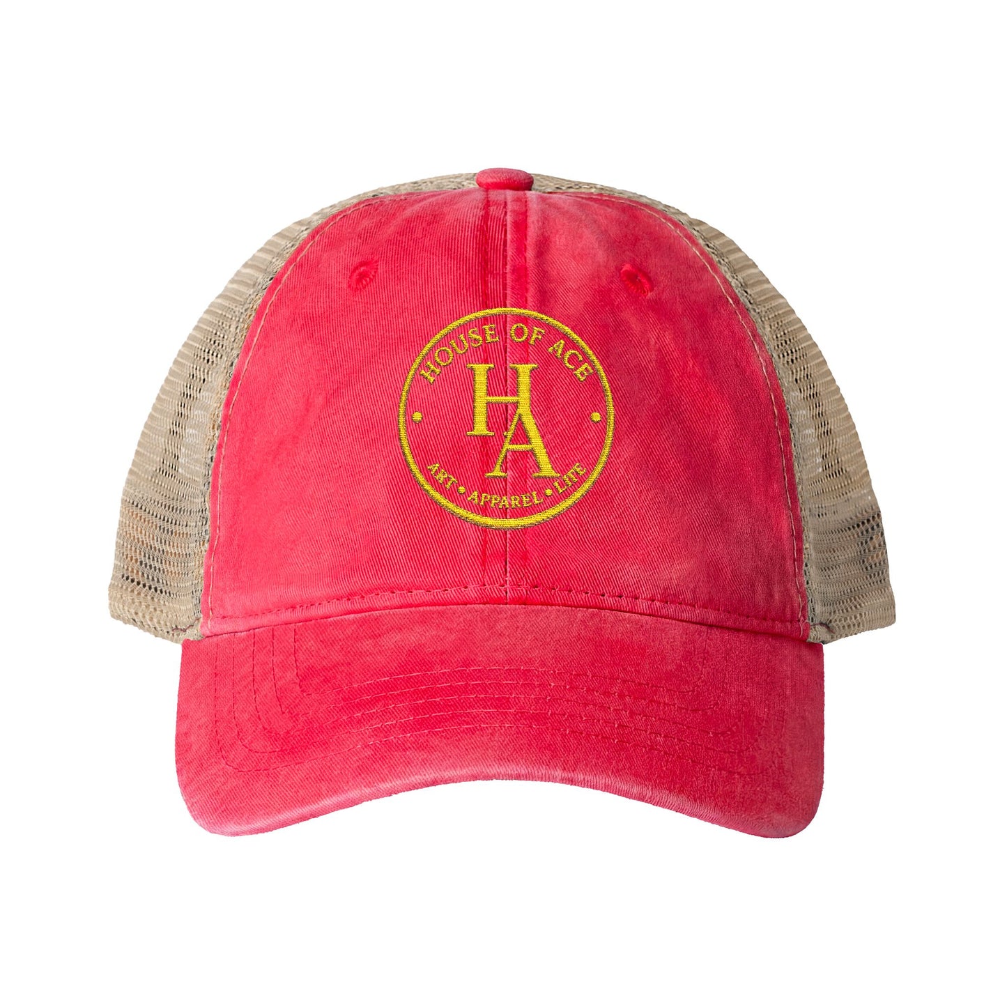 Women's Washed Mesh-Back Cap by House of Aces