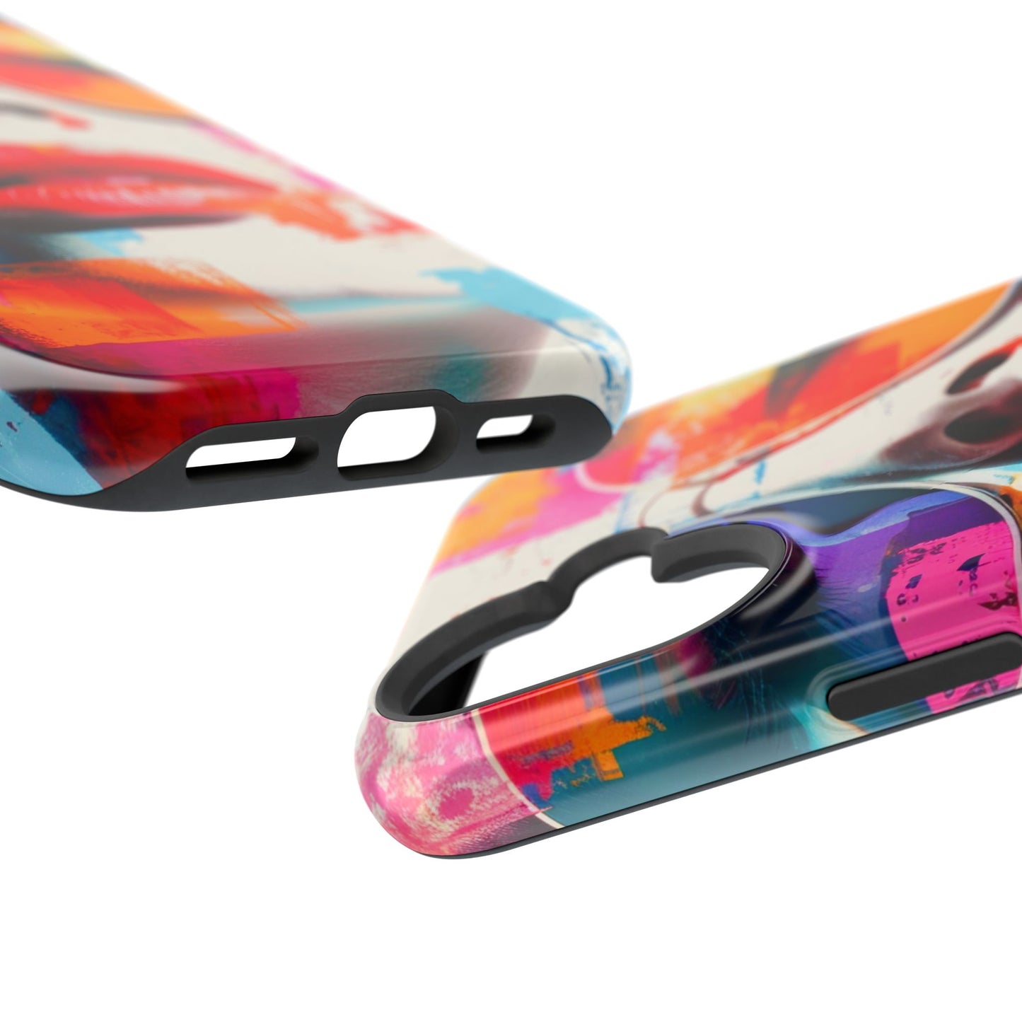 Neon Muse Pop-Art MagSafe® Phone Case by House of Ace Colourful Pop Art Woman Magnetic Impact-Resistant Case