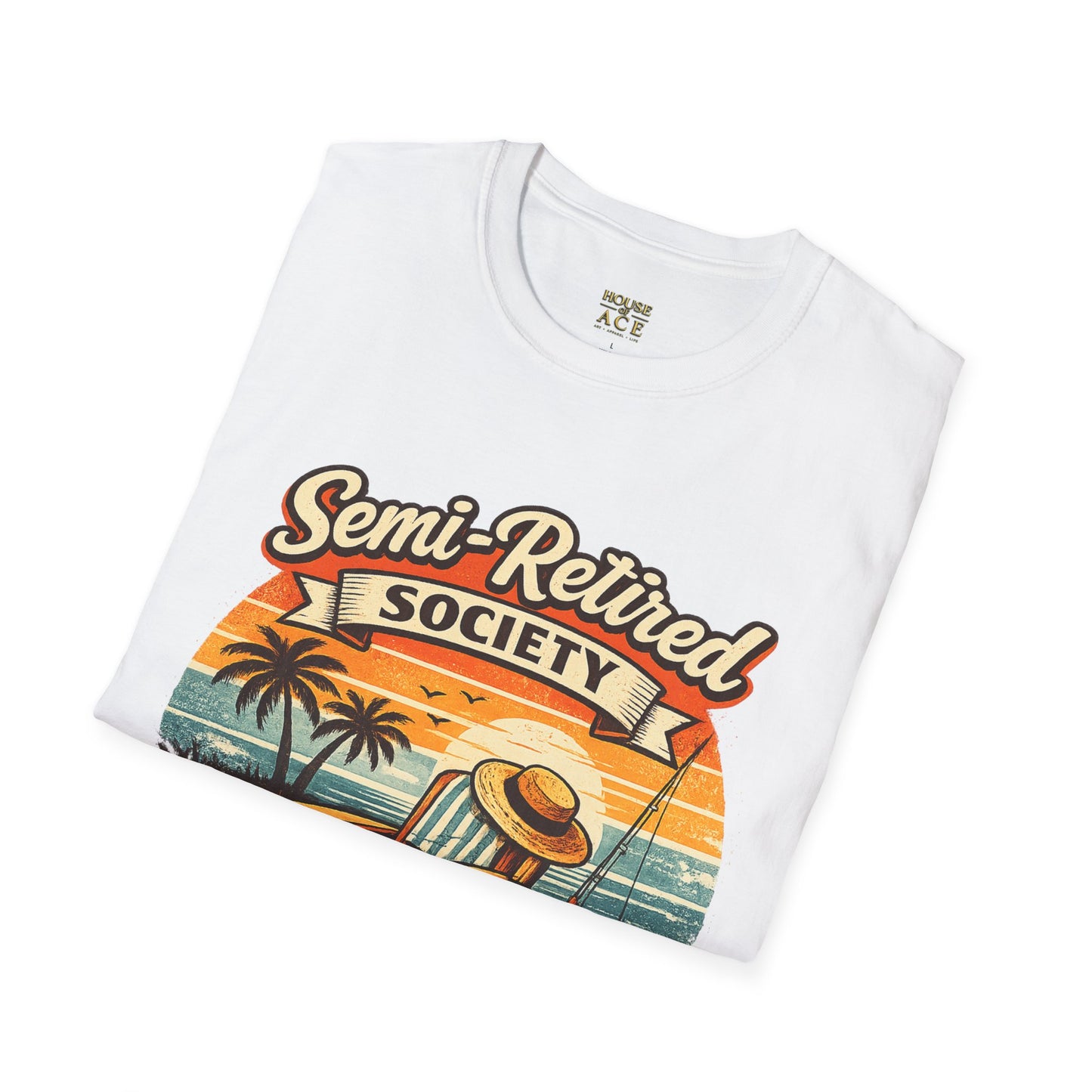 Semi-Retired Society Vintage Beach T-Shirt by House of Ace