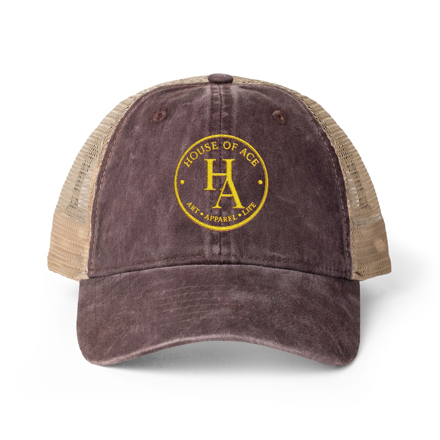 Women's Washed Mesh-Back Cap by House of Aces