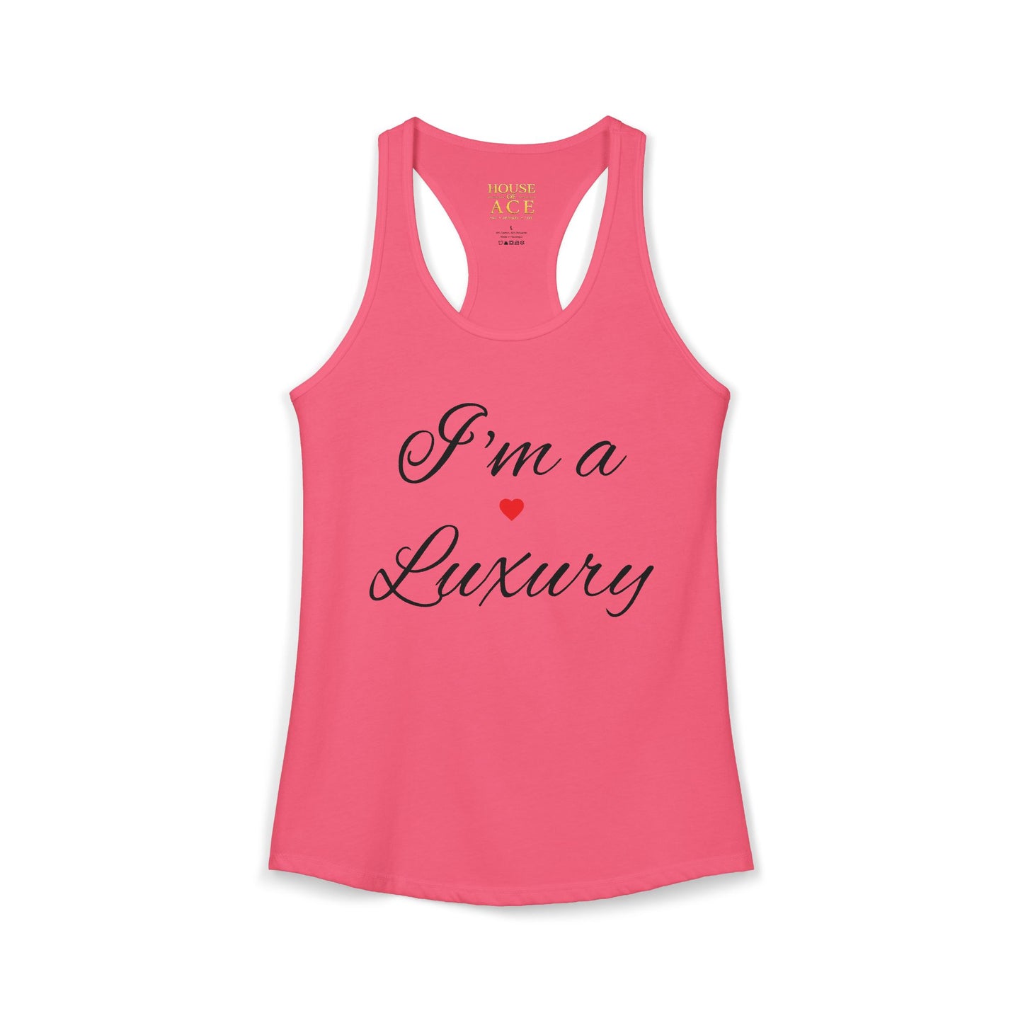 House of Ace Women's Racerback Tank — Designer Logo Tank Top