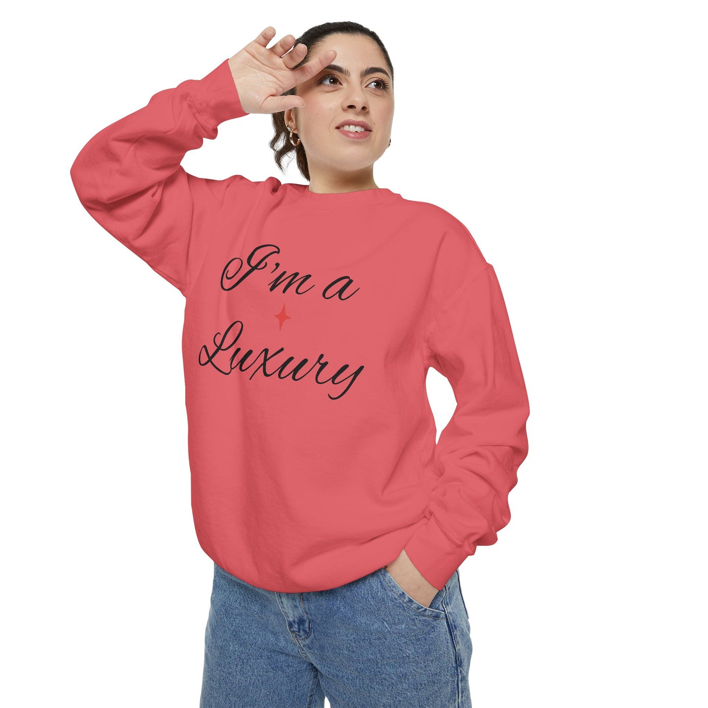 "I'm a Luxury" Script Sweatshirt — Luxury Script Pullover