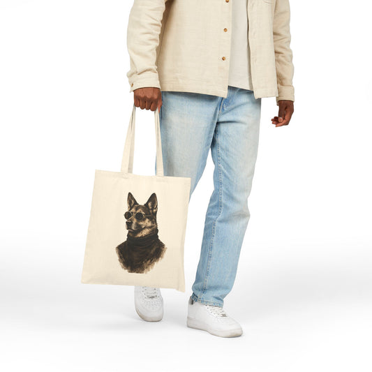 Cool Dog Tote Bag | Vintage Monochrome Sunglasses Dog Bag by House of Ace