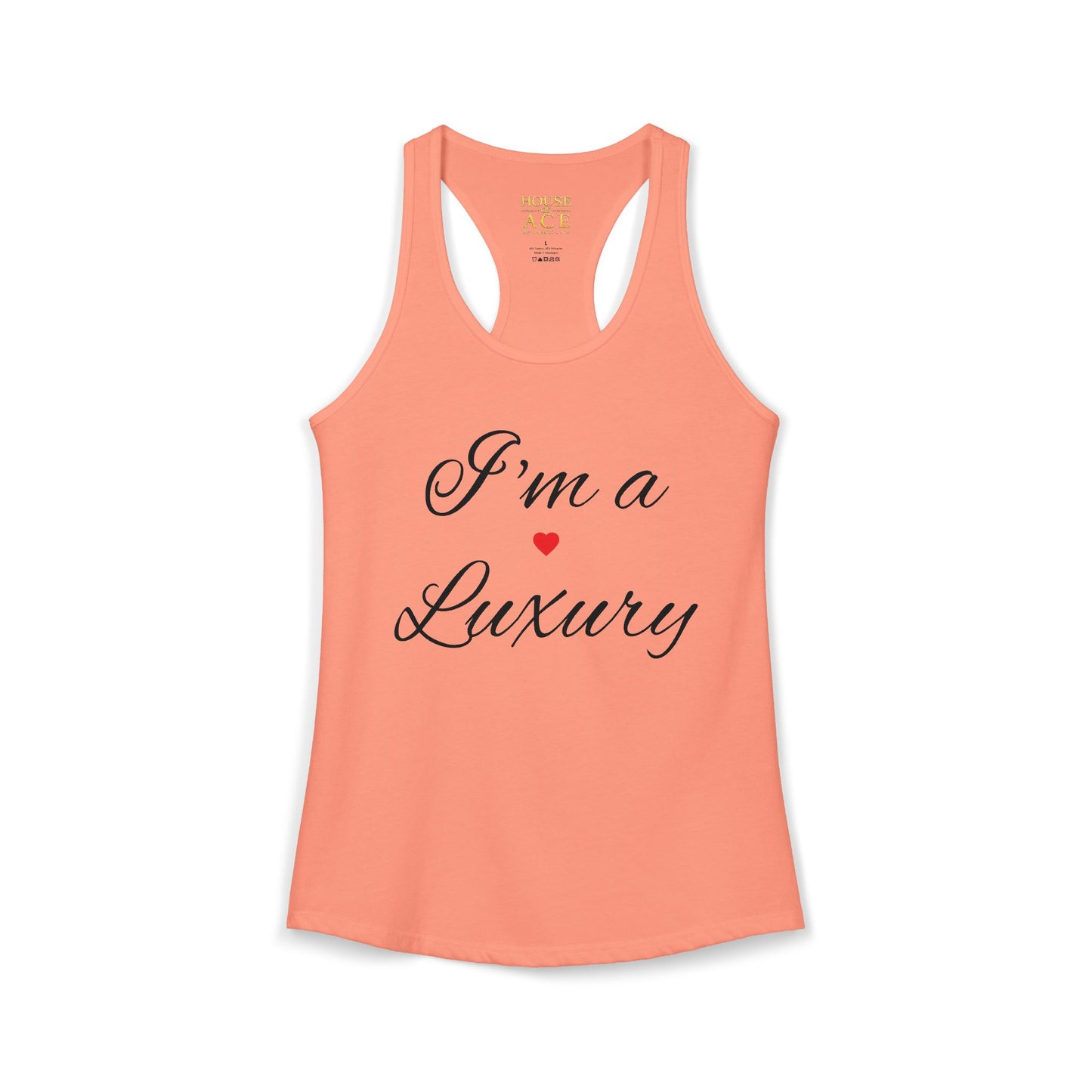 House of Ace Women's Racerback Tank — Designer Logo Tank Top