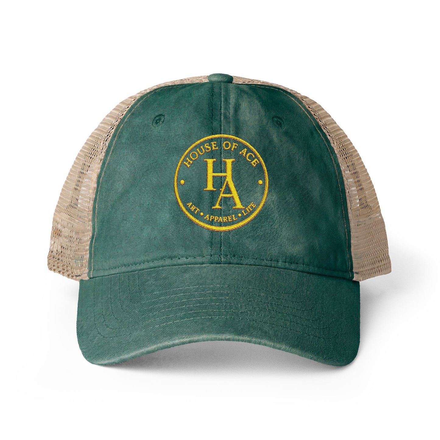 Women's Washed Mesh-Back Cap by House of Aces