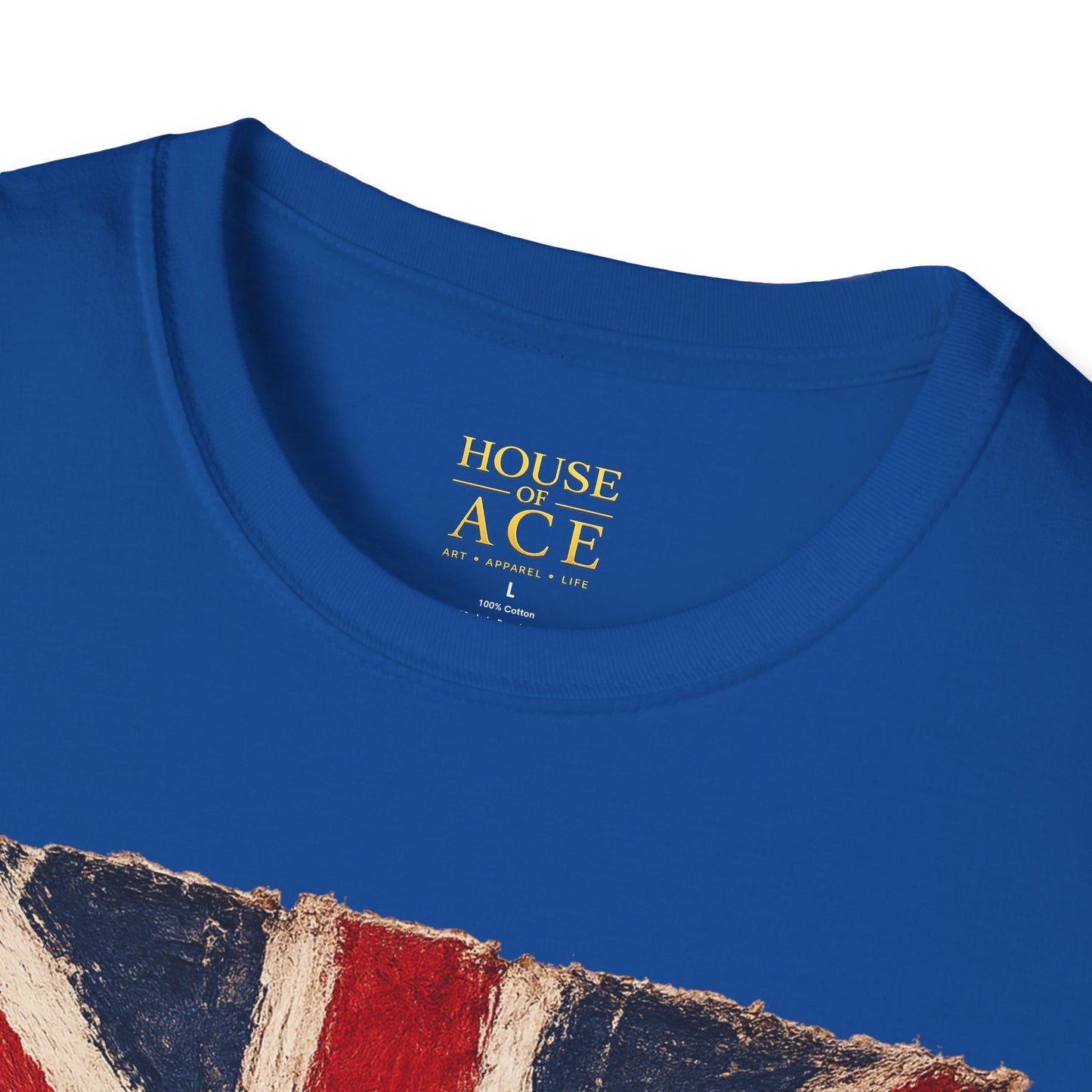 Vintage Union Jack “PROUD” Tee – Distressed British Flag Retro Patriotic Shirt with Personalised Back Text by House of Ace