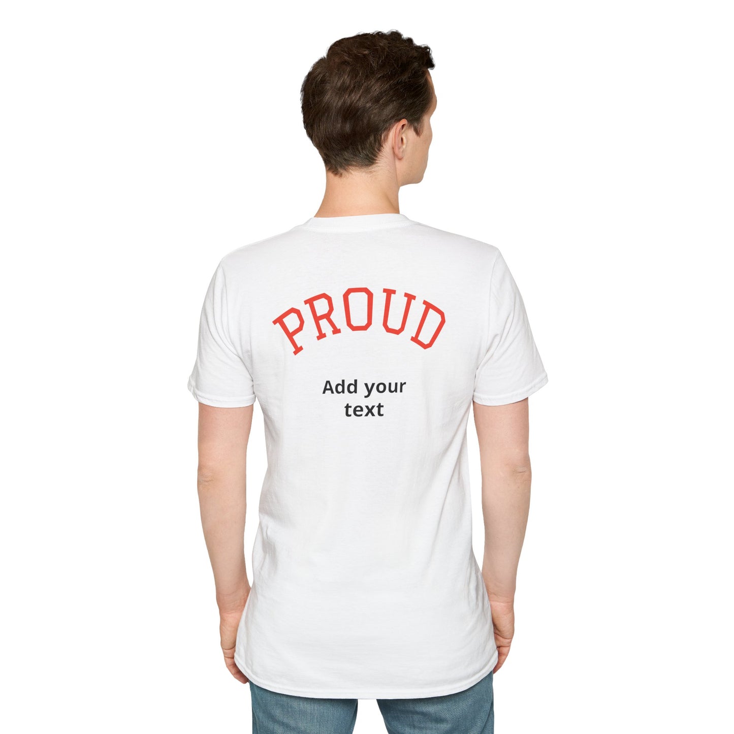 Vintage Union Jack “PROUD” Tee – Distressed British Flag Retro Patriotic Shirt with Personalised Back Text by House of Ace